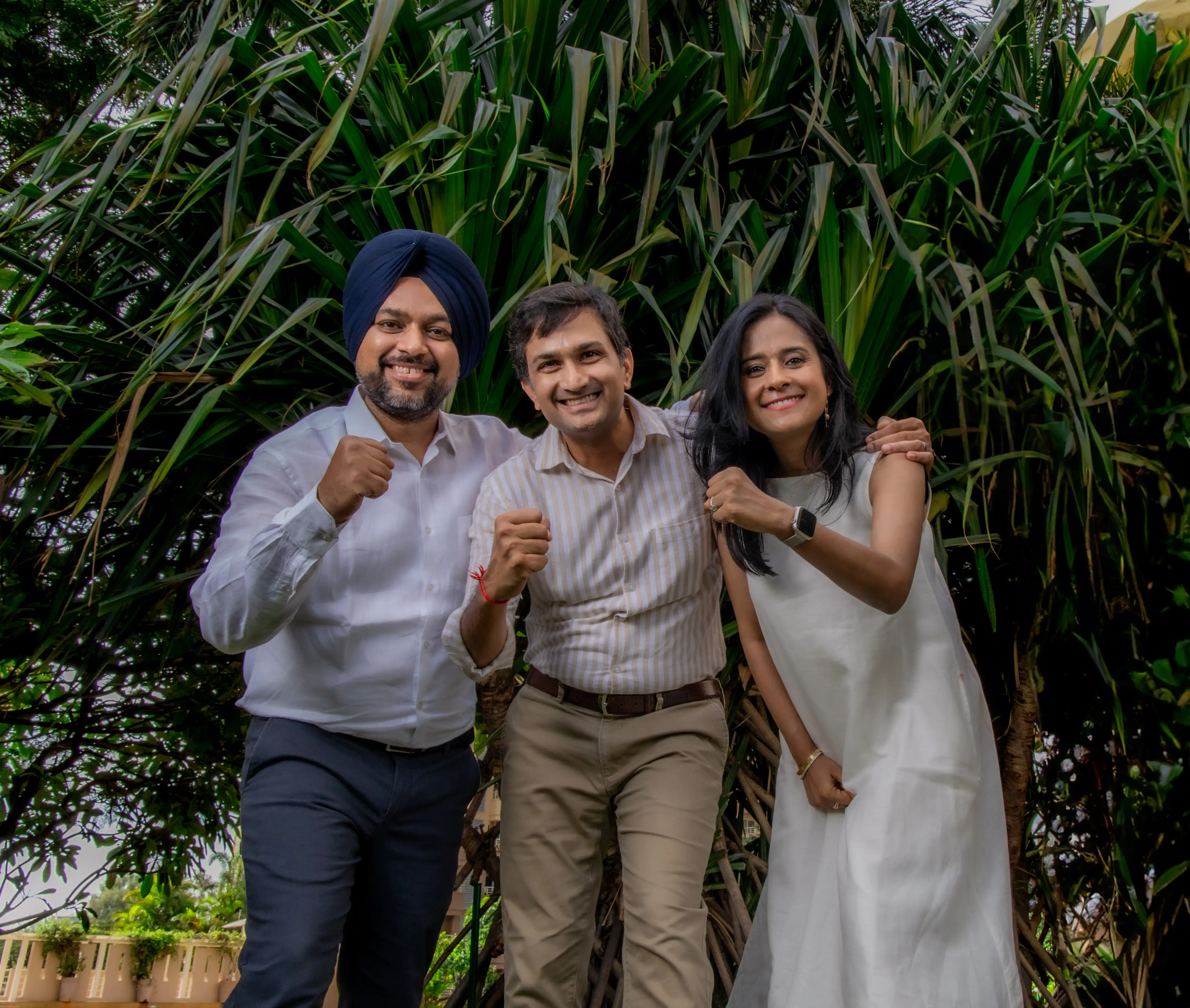 Asaya Cofounders, Mandeep Bhatia, Neeraj Biyani, Eeti Sharma L to R